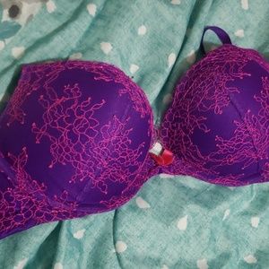 Lace purple and pink Victoria's secret bra